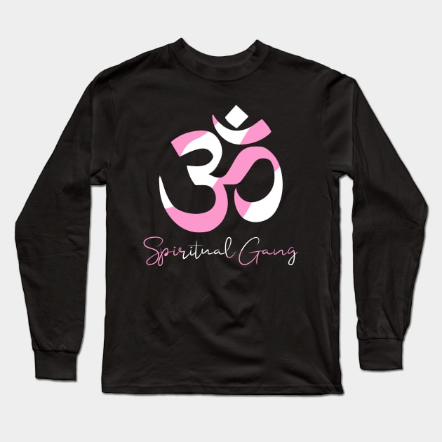 Spiritual Gang with om sign Yoga design Long Sleeve T-Shirt by FOGSJ